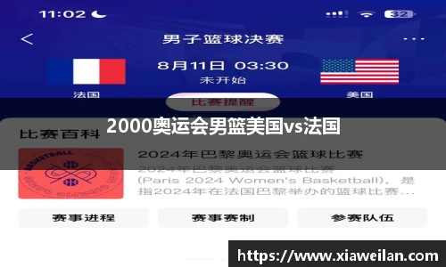 2000奥运会男篮美国vs法国